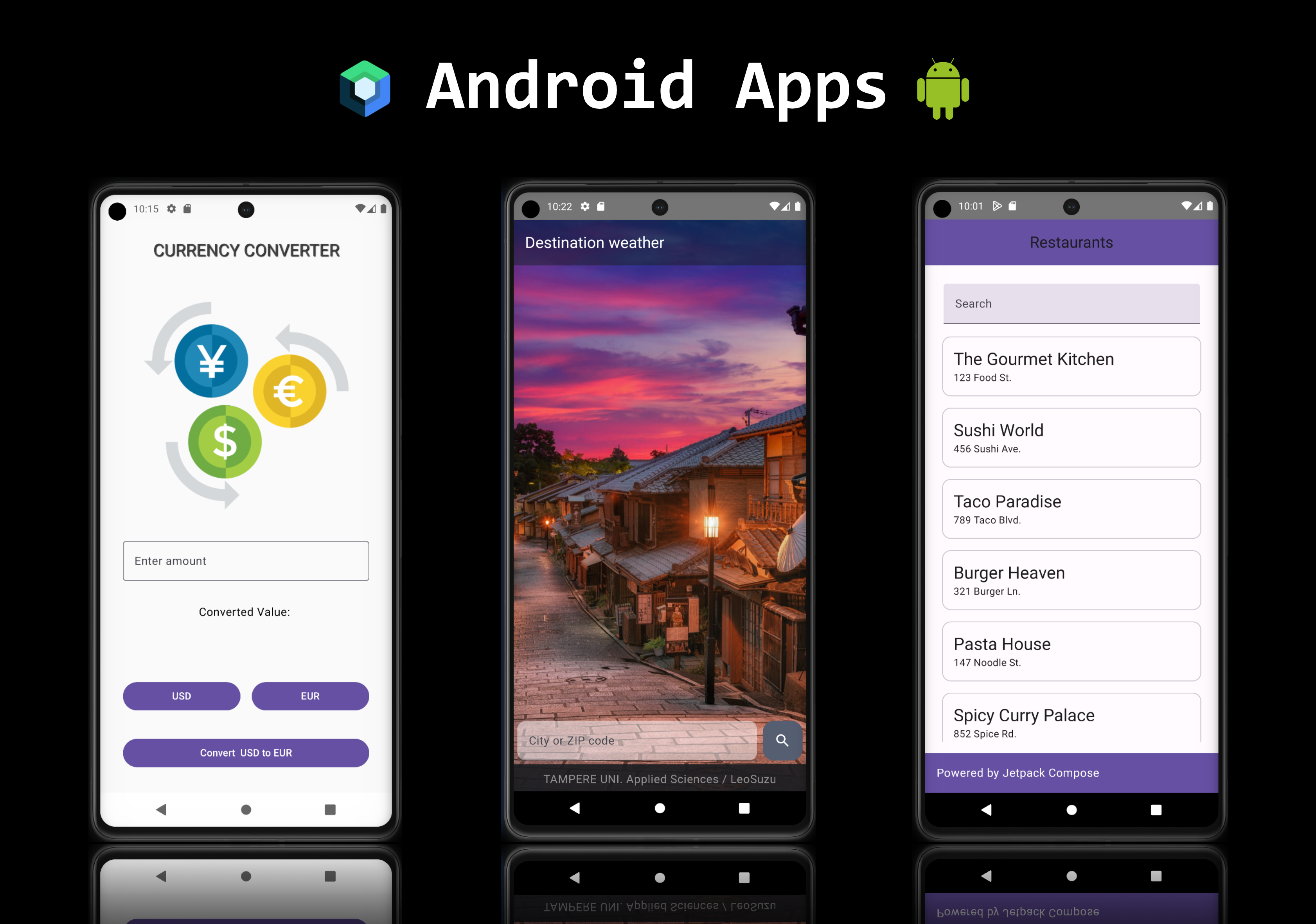 Android projects project preview