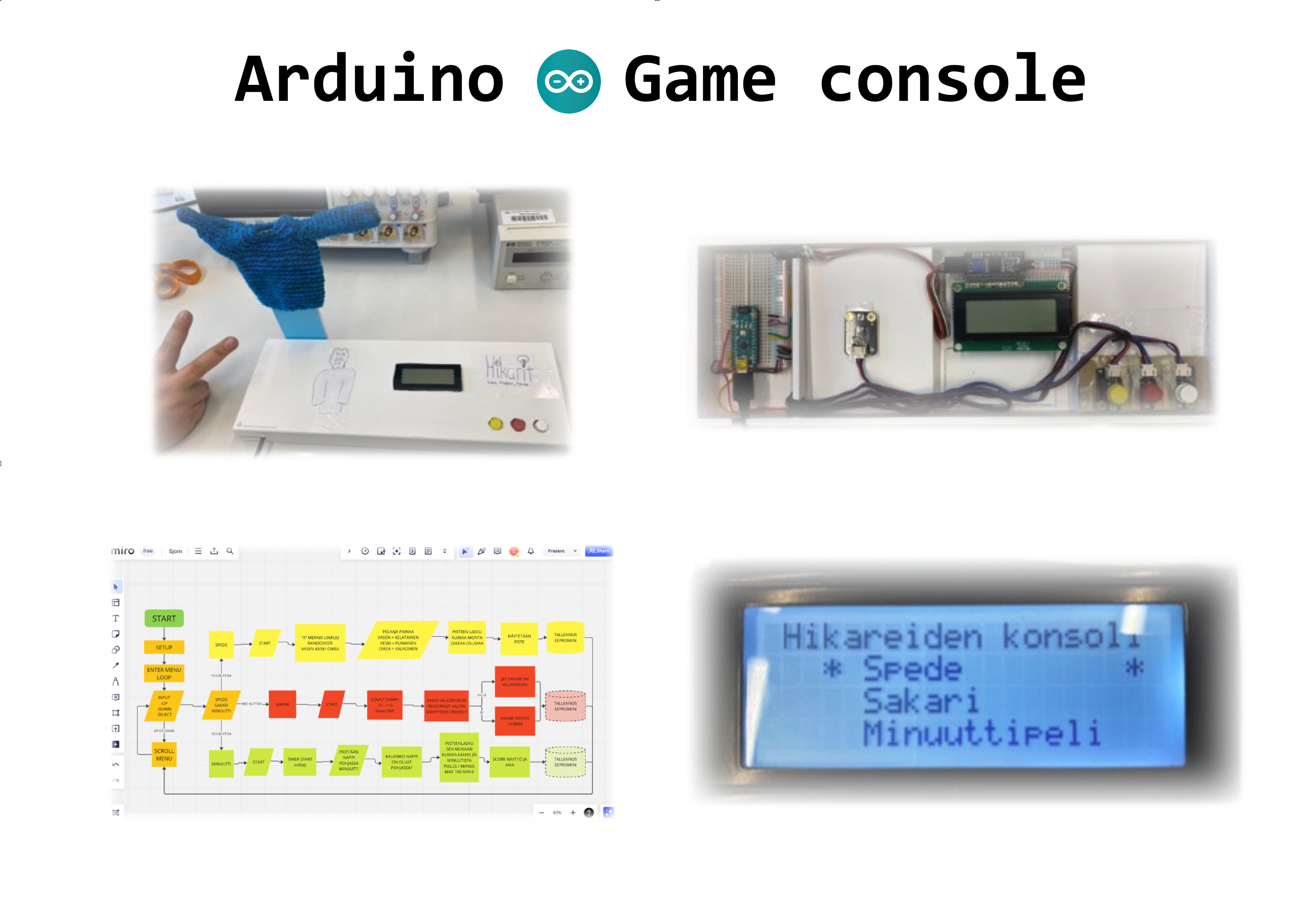 Arduino game console project preview